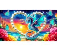 Dragons Puzzle 1000 pièces Educa Cadeau Unique Décoration Intérieure Jeu éducatif Challenge Toy pour Adultes & Enfants des 14 Ans 75x50cm/1000pcs