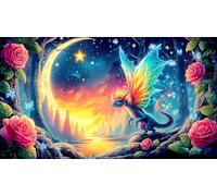 Dragons Puzzle 1000 pièces Educa Cadeau Unique Décoration Intérieure Jeu éducatif Challenge Toy pour Adultes et Enfants à partir de 12 Ans 38x52cm/1000pcs