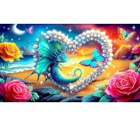 Dragons Puzzle 1000 pièces Educa Divertissement créatif Décoration Intérieure Jeu éducatif Challenge Toy pour Adultes et Enfants à partir de 12 Ans 75x50cm/1000pcs