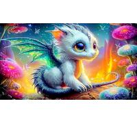 Dragons Puzzle 1000 pièces Educa Divertissement créatif Décoration Intérieure Jeu éducatif Challenge Toy pour Adultes & Enfants des 14 Ans 75x50cm/1000pcs