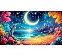 Dragons Puzzle 1000 pièces Educa Divertissement créatif Décoration Intérieure Jeu éducatif Challenge Toy pour Adultes et Enfants à partir de 14 Ans 38x26cm/1000pcs