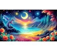 Dragons Puzzle 1000 pièces Educa Jeu D'Intelligence Décoration Intérieure Jeu éducatif Challenge Toy pour Adultes & Enfants des 14 Ans 75x50cm/1000pcs