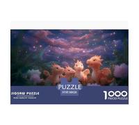 Dragons Puzzle 3D en Papier 38x26cm/1000pcs, - Jeux Éducatifs pour Tous, Détente + Décoration, Cadeau Utile