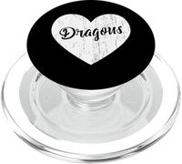 Dragons School Sports Fan Team Spirit Mascotte Cœur Cadeau PopSockets PopGrip pour MagSafe