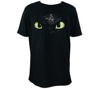 Dragons T-Shirt pour Enfant - Thème Dreamworks Dragons : Yeux du Krokmou - 152/158
