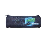 Dragons - Trousse Scolaire Ronde - Bleu - Garçon - 1 Compartiment Zippé Bleu TU