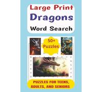 Dragons Word Search Book: Easy to Read Word Search Puzzle Book with words, phrases, and names of Dragons | LARGE PRINT, 6x9 inches, 110 pages, 50+ Puzzles... Gift for Dragon Enthusiasts