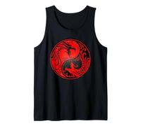 Dragons Yin Yang rouges et noirs Débardeur