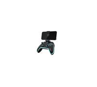 DragonShock - Manette RGB sans fil noire AURORA PLUS avec support téléphone pour Android, IOS, PS3 et PC | Mode Turbo, 800mAh