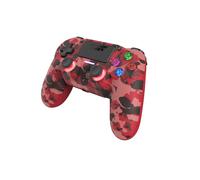 Dragonshock - Mizar Bt - Manette Sans Fil Rouge Camouflage Pour Ps4, Pc Et Mobile