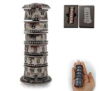 Dragonstone Keep Dé Roulette Spinner pour Set de Dés DND, Dés Métalliques Dragon 7-en-1 D&D avec Boîte Cadeau pour Jeu Donjons et Dragons, Cadeau de Jeu de Rôle RPG (Tache de Sang)