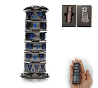 Dragonstone Keep Dé Roulette Spinner pour Set de Dés DND, Dés Métalliques Dragon 7-en-1 D&D avec Boîte Cadeau pour Jeu Donjons et Dragons, Cadeau de Jeu de Rôle RPG (Bleu)