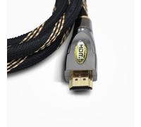 DragonTrading Câble HDMI professionnel doré haute vitesse Ultra 4K v2.0/1.4a 3D 2160p PS4 Sky HD 4K Ultra HD Ethernet retour audio (10 mètres)
