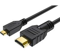 DragonTrading Câble HDMI vers microHDMI compatible avec GoPro Hero, CanonEOS M50 M5 M6 M100 Panasonic LUMIXG7, G9, G80, GX8, GX80, GX800, G90, GH4R, FZ82, GF7, Sony Alpha a6400, a9, a7 III, a7R III,
