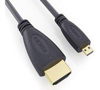 DragonTrading® Câble micro HDMI (type D) vers HDMI (type A) pour connecter l'appareil photo Samsung ATIV TAB 3 à une TV, HDTV, LCD, Plasma, moniteur avec port HDMI 2 m