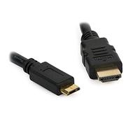 Dragontrading Câble Mini Hdmi Vers Hdmi Pour Connecter Un Appareil Photo Canon Eos 6D À Une Tv, Un Téléviseur Hd, Lcd, Plasma, Moniteur Avec Port Hdmi 1,8 M[Z2266]