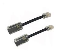 DragonTrading® Cordon téléphonique De-tangler Lot de 2 - Extended Rotatif - Noir - Phone Cord De-tangler