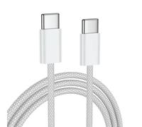 DragonTrading Long câble USB C vers USB C vers USB C, charge et transfert de données rapides, câble USB C pour téléphone et tablette, 60 W pour iPhone 15, 15 Pro Max, iPad Mini/Pro 2021+, MacBook Pro