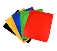 DragonTrading® Lot de 200 pochettes colorées pour CD avec fenêtre et rabat