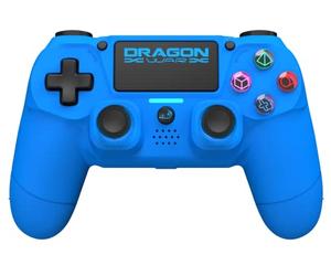 Dragonwar - Dragon Shock 4 Contrôleur sans fil Bleu pour PS4, PC et mobile