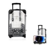 DragonX2 Mini Trolley Case, Tirelire Voyage, Caisse Vacances, Tirelire Economie, Valise de Voyage pour Anniversaire, Mariage, Vacances, Cartes-Cadeaux, Décoration, Carte du Monde, Cadeau de Voyage