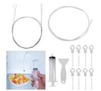 Drague et kit de nettoyage pour réfrigérateur, drague de vidange pour trou de vidange du réfrigérateur, kit de nettoyage de réfrigérateur, drague de vidange de réfrigérateur et kit de nettoyage,