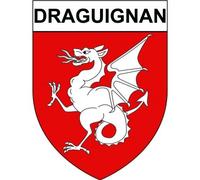 Draguignan 83 ville Stickers blason autocollant adhésif - Taille : 8 cm