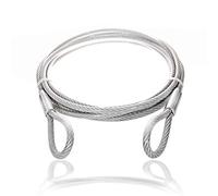 Drahtseile24 Câble en acier gainé avec œillets, câble en acier avec passants, câble en boucle - Dispositif antivol pour meubles de jardin, meubles de terrasse, vélo - Épaisseur : 3 mm (2 sur 3