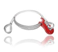 Drahtseile24 Câble forestier, avec cosses, corde arrière - Avec crochet coulissant - 10 mm - 16 mm - 0,5 m - 50 m - Diamètre : 10 mm - Charge utile : 1 000 kg - 3 m