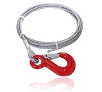 Drahtseile24 - Câble métallique en acier - Câble forestier, pour treuil - 5 mm - 10 mm - 2 m - 100 m - Diamètre : 6 mm - Charge utile : 400 kg - 2 m