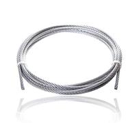 Drahtseile24 Câble métallique en acier - Vendu au mètre - Galvanisé - 7 x 7, 6 x 19, 7 x 19, 6 x 37 - Diamètre 8 mm / 7 x 19 mm - 50 m