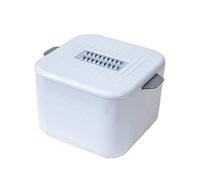 Drain Basket Vegetable Cutter Kitchen Multipurpose Julienne Grater Function 4 in 1 Not Hurting Hands Shredder Kitchen Multi-Function Cutter Radish Shredded Potato Grater Easy to Use