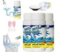 Drain Cleaner, Powerful Sink & Drain Cleaner, Unclog Your Pipes with Drain Clog Remover (3Pcs)