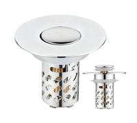 Drain Cover, Universal Mesh Guard for Sink Shower, Made with Premium Rust Resistant Stainless Steel Debris, Installation Maintenance, Suitable for Various Drain Sizes, Silver Color