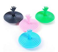 Drain De Baignoire Stopper Branchez Silicone Douche Baignoire Forme Main Mignon Leak Proof Coupe Couverture De Bain Douche Lavabo Bouchon De Vidange Couvre Couvercle en Caoutchouc Joint Cap Vert