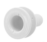 Drain de bateau à coque traversante de 32 mm avec prise de courant - Convient pour les canalisations d'eau de cale et de tableau arrière - Matériau ABS fiable