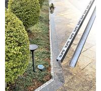 Drain de canal 2 pièces système drainage tranchée étroite, kit amovible mince extérieur, couverture grille pont pavé en acier inoxydable