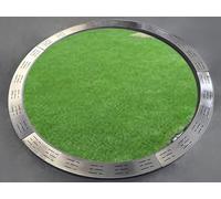 Drain de canal extérieur pour paysage et terrasse, système de drainage rond robuste à profil bas pour les zones commerciales et récréatives