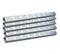 Drain de canal linéaire de 1,5" de large - Drain de tranchée en acier inoxydable 304 avec grilles métalliques for patios, jardins et allées(5Pcs H 1 1/4in)