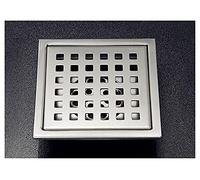 Drain de Douche Bonde Douche 304 Acier Inoxydable Carrelage de Salle de Bain Insert de la Salle de Bain carrée Carré 11 x 11cm