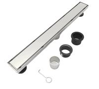 Drain de Douche linéaire avec Panneau carré Amovible - A (32 Pouces) Acier Inoxydable 304 (Couleur 1)