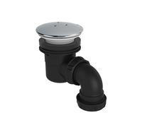 Drain de douche réglable Valentin noir/chromé 60mm