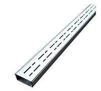 Drain de gouttière Fin en Acier Inoxydable, crépines de gouttière étroites pour Jardin, allée, Patio, avec Grille Amovible, découpable