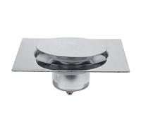 Drain de Plancher Carré Acier Inoxydable 304 Anti-Odeur Finition Brossée avec Filtre à Cheveux Grand Calibre pour Salle de Bains et Douche Installation Facile