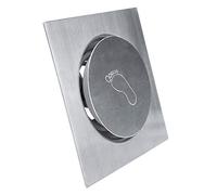 Drain de Plancher Carré Acier Inoxydable Anti-Odeur Salle de Bains Porte de Vidage Drainer de Douche Protecteur de Tamis de Drain Grand Calibre pour Salle de Bain WC Balcon(# 3)