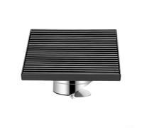 Drain de pour sol Rapide 15cm Siphon Anti-Odeur Drain de pour | Acier 304 gris, finition électrolytique, anti-, pour idéal douche italienne, design moderne