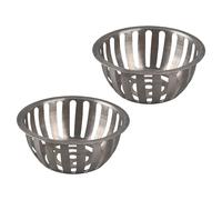 Drain de Sol 2 pièces en Acier Inoxydable Forme Ronde Anti-Blocage Drain de Toit Drain de Sol pour Jardin Balcon Salle de Bain(125MM)