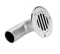 Drain de Sol - 3,15 Pouces Acier Inoxydable | Thru Hull Scupper Cover - Solution Pour Les Drains Maritimes Et Extérieurs Vor Salles De Bain, Cuisines, Douches, Lavaboirs, Fournit Un Débit D'eau