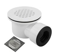 Drain De Sol À Sortie Latérale - équipé d'une Grille Perforée pour Accessoires de Remplacement de Salle de Bain - Ensemble de Drain de Douche à Profil Bas - destiné à la Salle de Bain Intérieur Hôtel