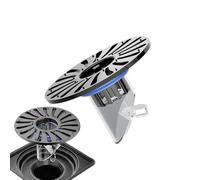 Drain de sol de douche - Finition Chrrome - Drain de liquide - Capture des résidus - Carrelage fiable et durable - Voie d'eau recouverte de rouille - Poie de drainage lisse - Accessoire de piège de
